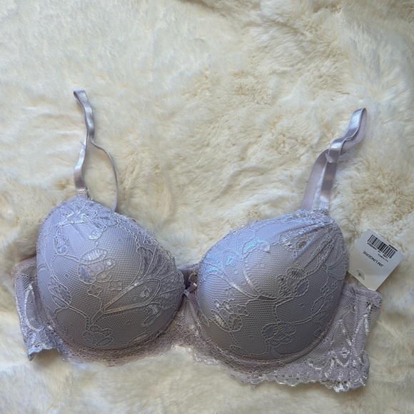 Pure Beauty NWT womens light purple push up padded wired bra Sz-36C U4 - Picture 3 of 7
